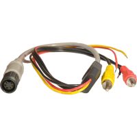 Adapter Monitor, 6-pole threaded coupling to RCA connector
