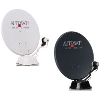 Satellietsysteem AutoSat Light S Digital Single met 1-Knopf-Bedieningspaneel, Zwart