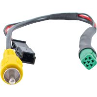 Adapter Monitor, 7-poliger Stecker grün auf Cinchstecker