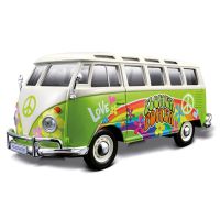Miniatuur auto VW Bus Samba Hippie-Line