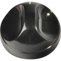 Control Knob, Black, for Thetford Hobs and Ovens, 3 Pieces