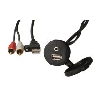 USB-/ AUX-Extension 2 M With Installation Socket