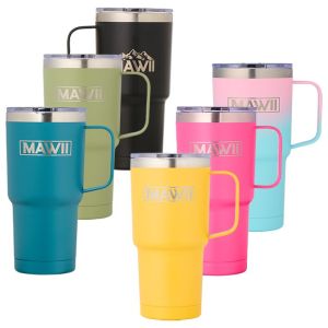 Edelstahl Becher mit Henkel