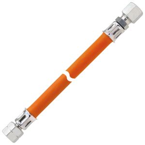 Gas-middeldrukslangleiding 10 bar met KST G 1/4 LH-ÜM x RVS 10 x 400